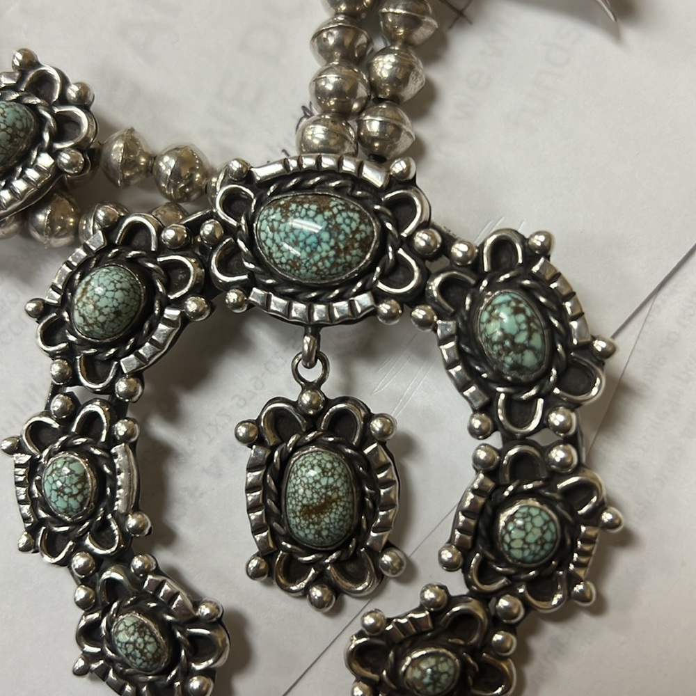 Vintage Native Americans Sterling Silver Turquoise - Picture 2 of 6